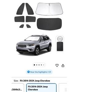 8PCS Windshield Sun Shade Custom Fit for 2014-2024
Jeep Cherokee and more!